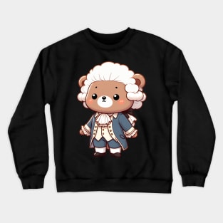 Cute aristocratic bear from the 18th century  Kawaii Crewneck Sweatshirt